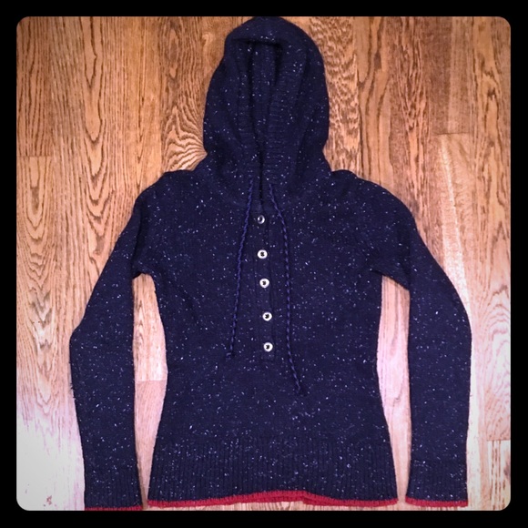 Patagonia Sweaters - Navy Blue Patagonia Hooded Sweater